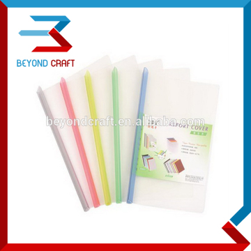A4 size report cover clear poly PP rail folder