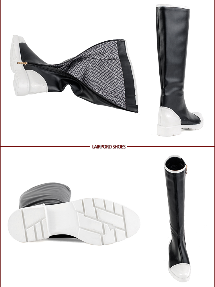 black white Hit color design women's boots