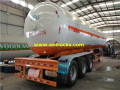 50000L 25ton NH3 Transport รถพ่วงบรรทุกน้ำมัน / น้ำ