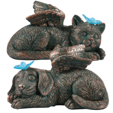 Forever My Guardian Angel: Factory New Pet Loss Gifts Ornament - Solar Light Cat Dog Memorial Statue