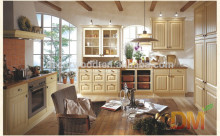 Beige Small modular kitchen cabinets