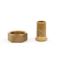 Screw Brass Water Meter Coupling Water Meter Connectors Brass Pipe Fittings With Washer