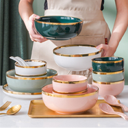 Cartoon design Ceramic bowl factory price baby bowl Kids color glazed porcelain bowl set