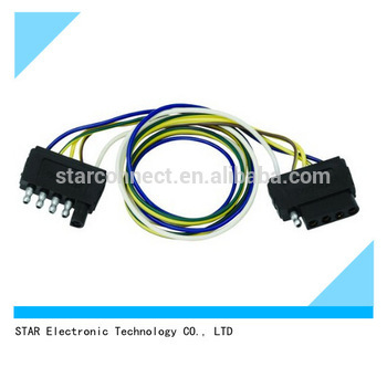 China factory flat 5 way trailer wire harness for auto