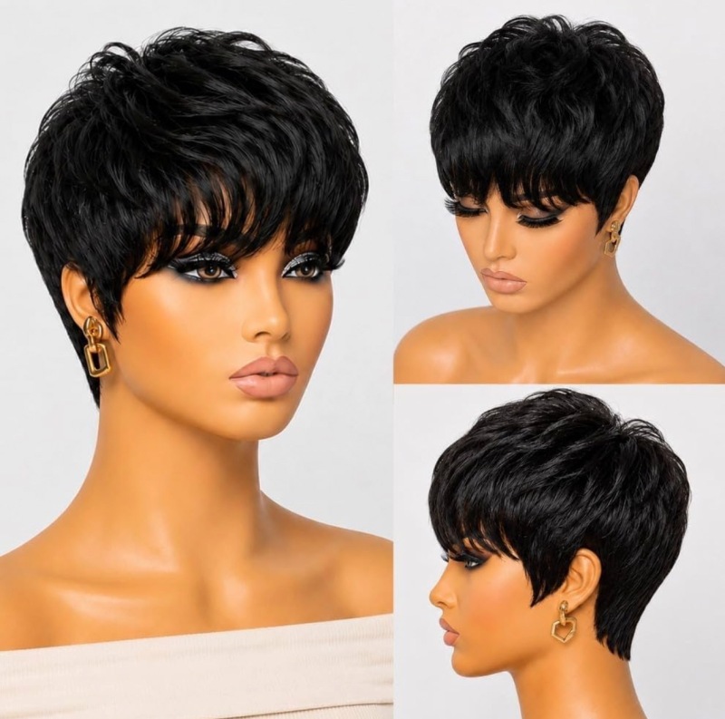 Ultra Comfort Pixie Cut Human Hair Wig