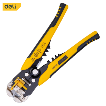 Deli Tools Ajustable Multifunctional Automatic Wire Stripping Pliers Cutter Crimping Peeler Forceps Cable Tools Wire Stripper