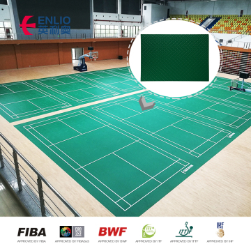 Indoor Synthetic Sports Flooring Mat Badminton Court Flooring