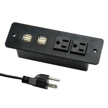US Dual Power Outlets With Dual USB Sockets