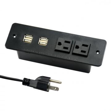 US Dual Power Outlets With Dual USB Sockets