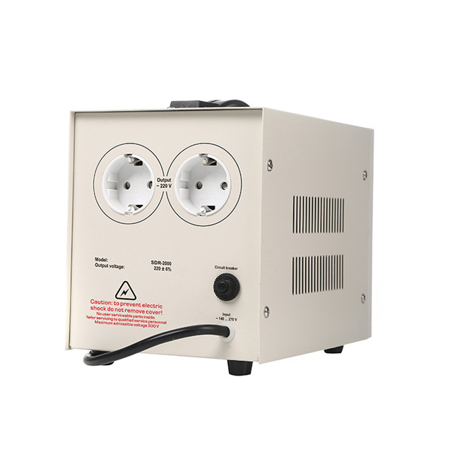 SDR Refrigerator use Relay Type Single Phase 220V AC Automatic Voltage Regulator Stabilizer 2kva