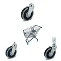 PU swivel casters for trolleys 2023