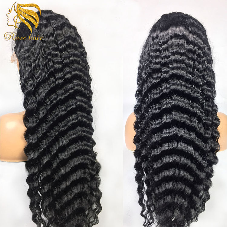 Hair Exrtension Wig Gorgeous Super Long 30in Deep Wave Lace Front Human Hair Wigs Brazilian Glueless Pre Plucked  Wigs