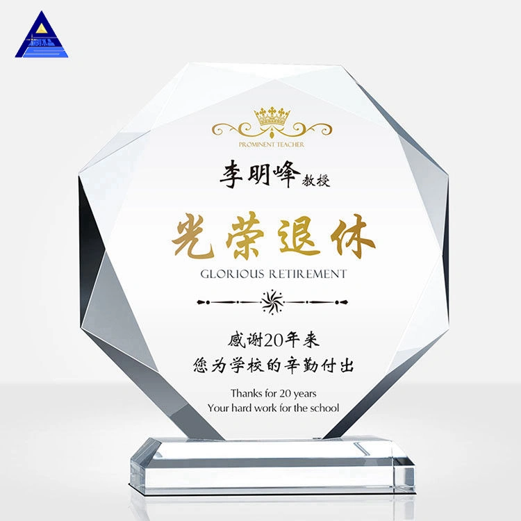 Crown Crystal Award Plaques Youtube Wrestling Wooden Wood Base Yiwu Trophy