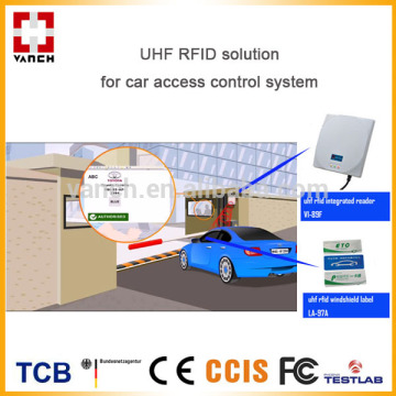 Vehicle uhf rfid access control system for parking