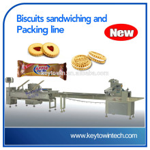 biscuits sandwiching and packing machine