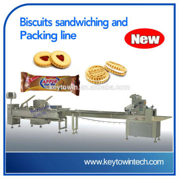 biscuits sandwiching and packing machine