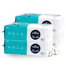 Lint-Free Cotton Facial Cleansing Towels - Extra Thick Disposable Tissues for Sensitive Skin