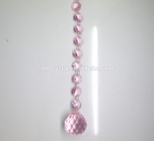 Pink Crystal Octagon Beads Window Curtains garlands MH-12776