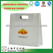 carry out paper bag for McDonalds/KFC/ Burger King die cut