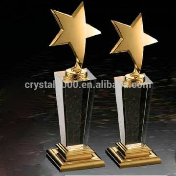 wholesale crystal trophy metal trophy metal star trophy