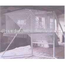 Steal rug display rack