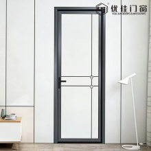 Modern Gray Frame Glass Door