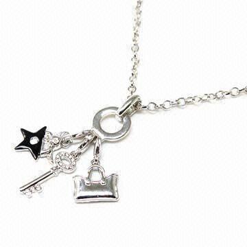 Thomas Sabo Necklace with Rhodium Plating, Made of Copper, Lead- and Nickel-free