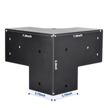 3-Way 90° Black Box Truss T-Junction