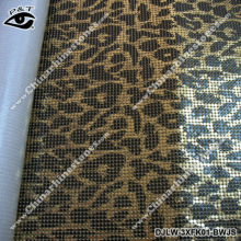 3MM Leopard Print Iron On Metal Mesh for Garment