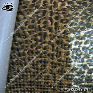 3MM Leopard Print Iron On Metal Mesh for Garment