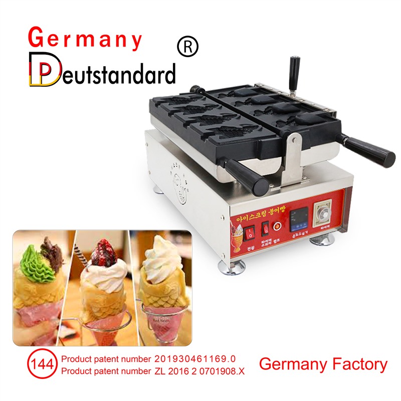 4pcs open mouth ice cream taiyaki machine