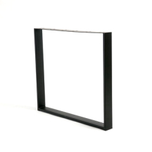 Square Shape Black Color Dining Table Bench Legs