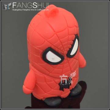 new batman usb flash keychain/hot promotional batman soft pvc keychain