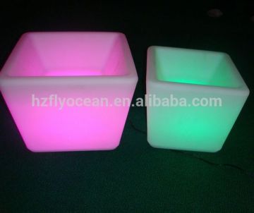 FO-9513 Lighting Plastic Flower Pot, Plastic LED Flower Planter, Illuminated LED Flower Pots