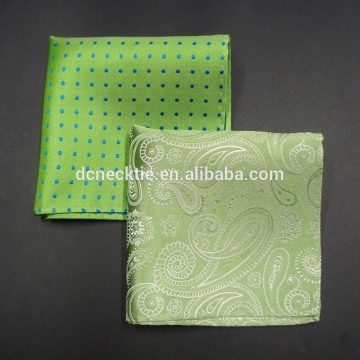 green wholesale silk pocket squares