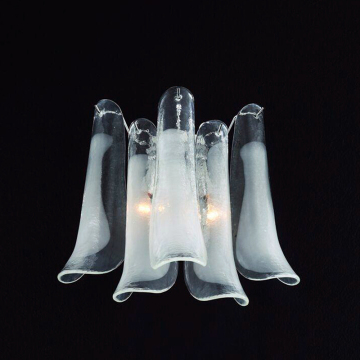 Handmade Blown Glass Wall Lamp for Bedroom