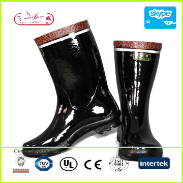 rubber boots steel toe safety shoes/reflective steel toe rubber boots(half)