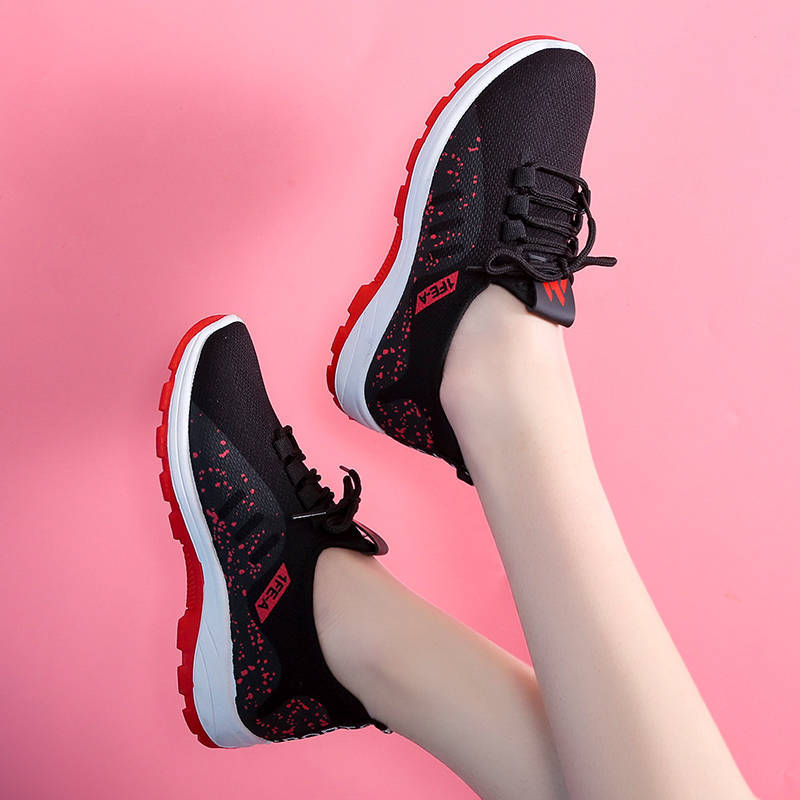 Fashion women's fashion running footwear sports shoes plus film women's cloth face Korean leisure running shoes