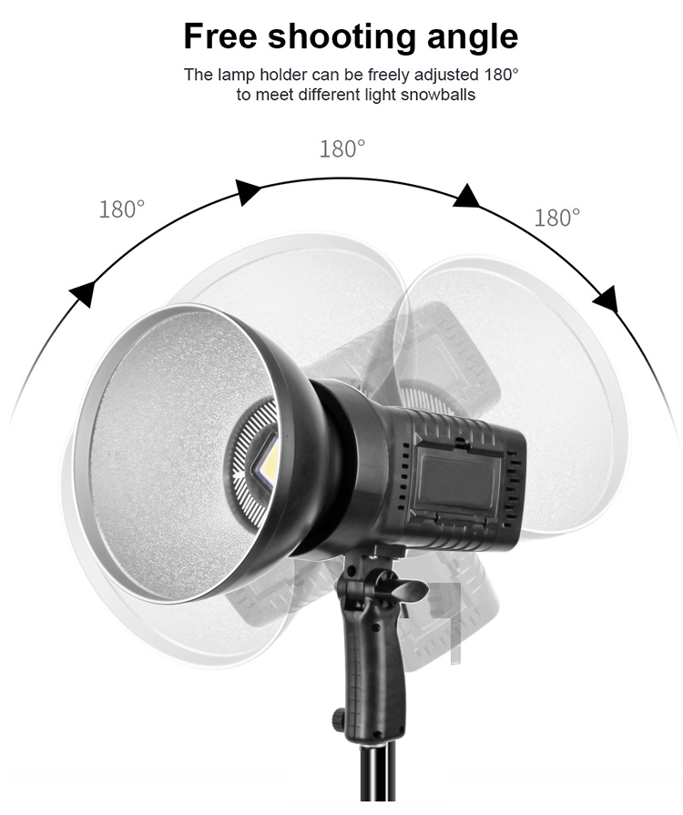 ไฟวิดีโอ LED 200W พร้อมฟิลเตอร์ 3 สีและรีเฟลกเตอร์ 5600K หรี่แสงได้ Daylight การถ่ายภาพไฟถ่ายภาพพร้อมโคมไฟซอฟต์บ็อกซ์