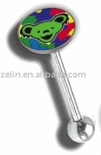 grateful dead bear head tongue body piercing jewelry