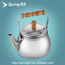 Chinese-style anti scald wood handle non0-eletric stainless settl tea kettle/water kettle