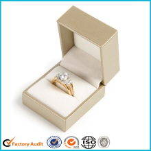 Custom Logo Ring Box With Velvet Flocking