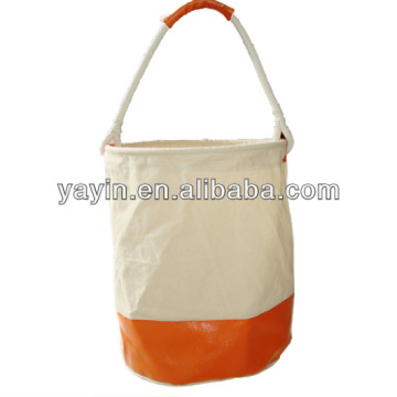 Bucket shape canvas bag/cotton handbag