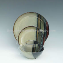 stoneware dinner set stamp hand painting plate bowl cup Ceramic tablewares