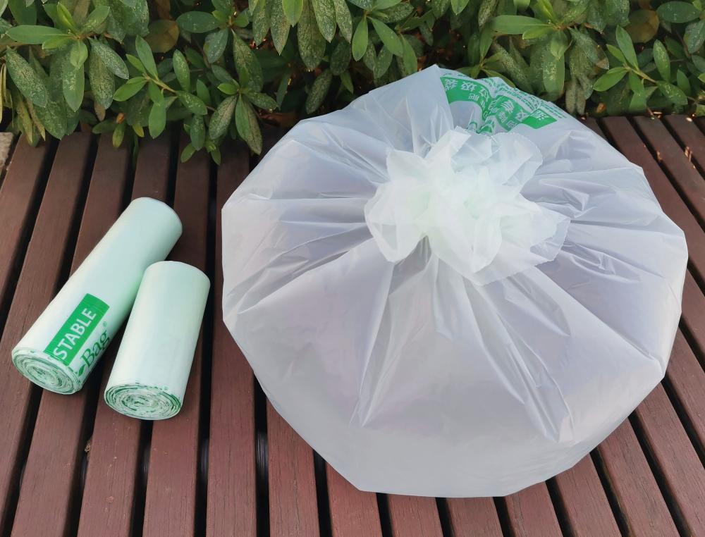 100 ٪ Biodegradabeplastic كيس من البلاستيك القمامة السماد