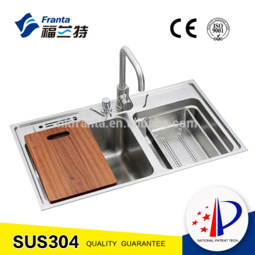 drop in double bowl steel utility sink