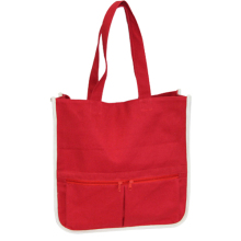 The Red Canvas Handbag
