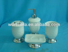 Bathroom accessory set ceramic OEM wholesale toothbush holder