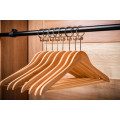 Luxury Wooden Hotel Clothes Anti-theft Hanger