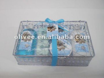 wire basket skin spa sets